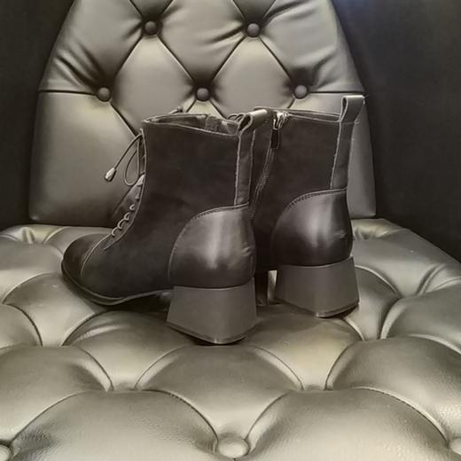 lfgj  jeans  BH701 中性复古加棉时尚拼接女靴 商品图4