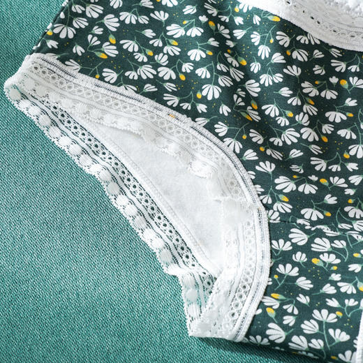 雅黛丽内裤女士低腰三角裤印花性感舒适弹力内裤4条组合装 商品图3