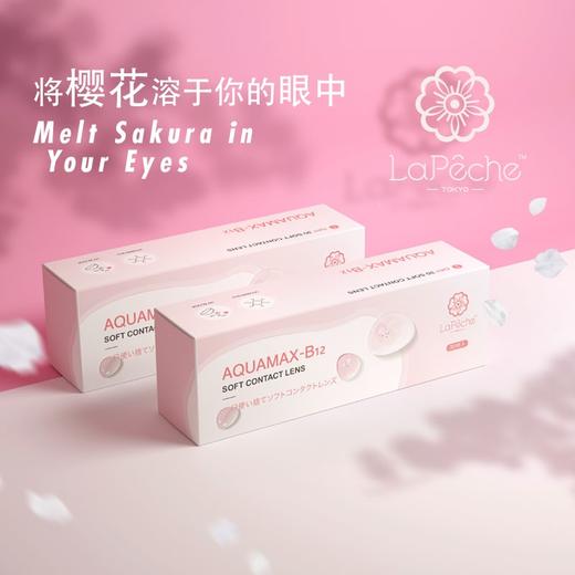 【透明日抛】 日本拉拜诗lapeche小粉片水信玄饼隐形近视眼镜5片/30片健康水润1000度 商品图3