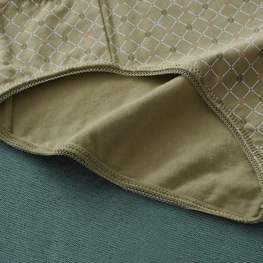 雅黛丽内裤女士中腰平角裤性感蕾丝边舒适弹力内裤5条组合装 商品图4