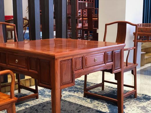 红桥红  家具严选  缅甸花梨（大果紫檀）  【101 活面 自动麻将桌 五件套】 商品图3