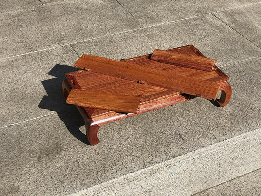 红桥红  家具严选  缅甸花梨（大果紫檀）  【可拆装 迷你版罗汉床】 商品图9