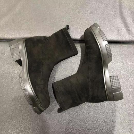 lfgj jeans AH804新款绒面弹力靴厚底松糕女靴 商品图2