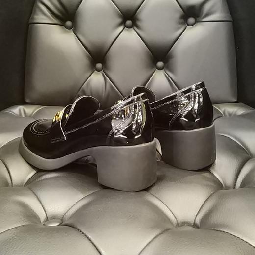 lfgj  jeans  BR101 中性复古时尚漆皮单根盖鞋 商品图4