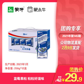 真果粒蓝莓果粒康美苗条装250g×12盒