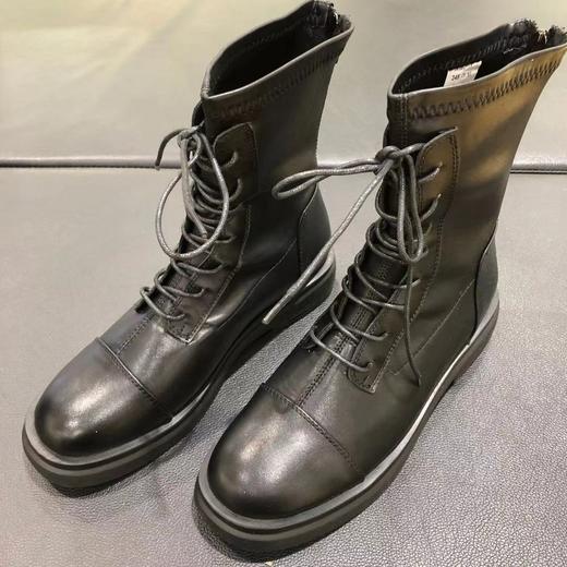 lfgj jeans Bc908英伦风后拉链马丁靴百搭潮流女靴 商品图1