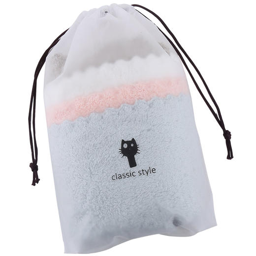 家减尘除花边加厚珊瑚绒小方巾（四条装）J8208 商品图4