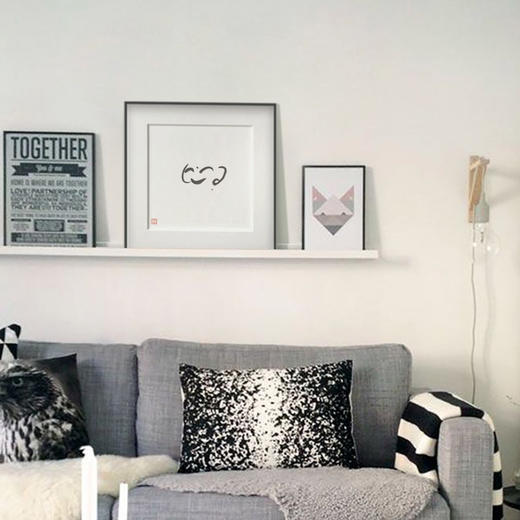 雪山圆相艺术写意微喷画装饰画意境35cm*35cm 商品图1