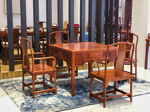 红桥红  家具严选  缅甸花梨（大果紫檀）  【101 活面 自动麻将桌 五件套】 商品图4
