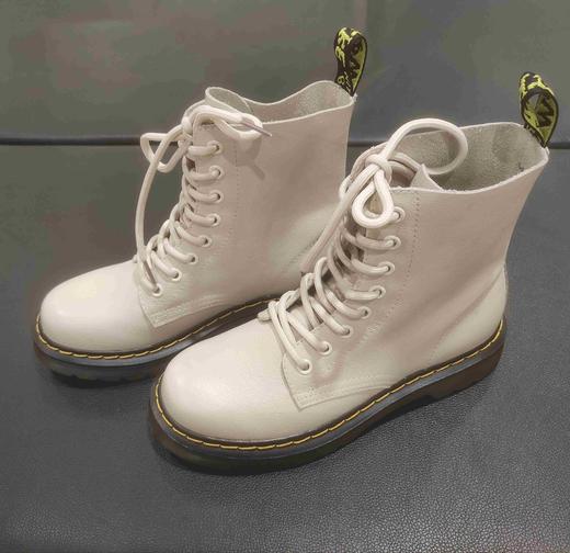 lfgj jeans BB818英伦风平底马丁靴真皮厚底休闲女靴 商品图5
