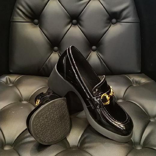 lfgj  jeans  BR101 中性复古时尚漆皮单根盖鞋 商品图2