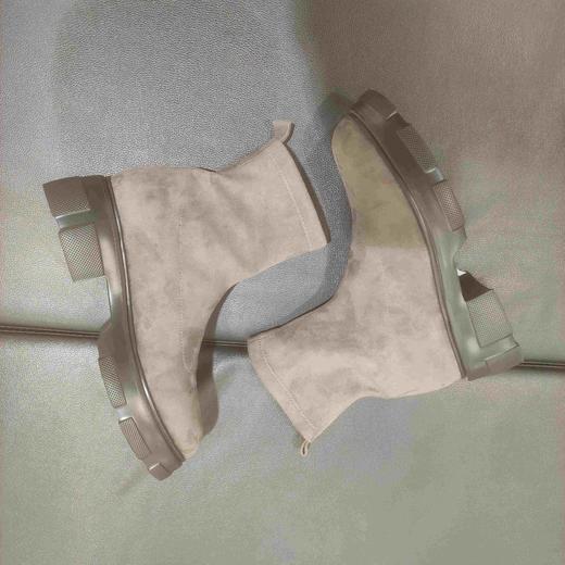 lfgj jeans AH804新款绒面弹力靴厚底松糕女靴 商品图6