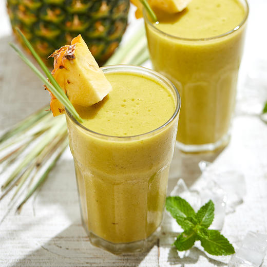芒果凤梨热带果昔 Tropical Pineapple Smoothie (Pineapple, Mango, Banana, Lemonade & Mint) 商品图1