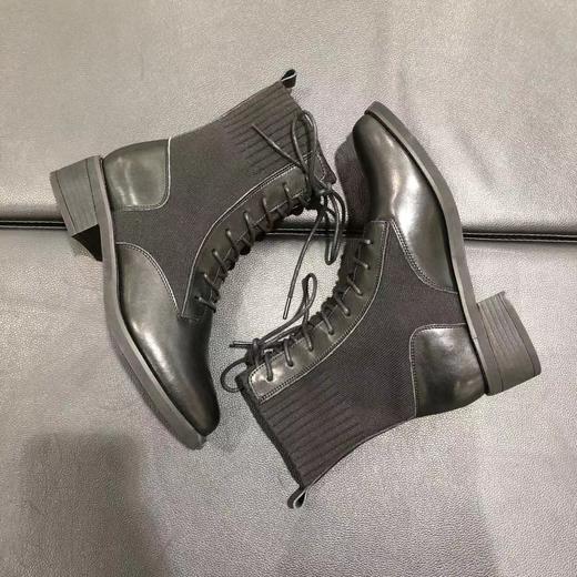 lfgj jeans BA104 英伦风百搭潮靴弹力袜靴 商品图2