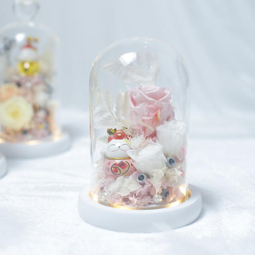《招财猫》- 永生花玻璃罩「5款可选」 商品图3