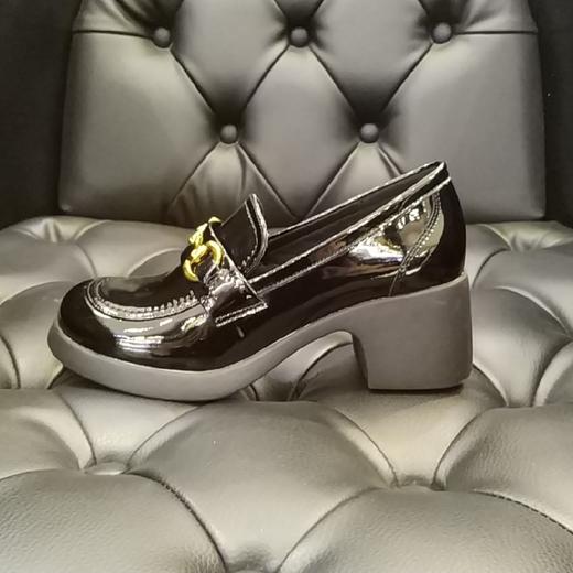 lfgj  jeans  BR101 中性复古时尚漆皮单根盖鞋 商品图1