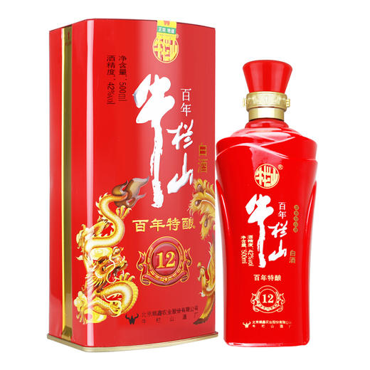 【推荐】牛栏山 百年特酿 特酿12年 42度 500ml 【单瓶装】 商品图0