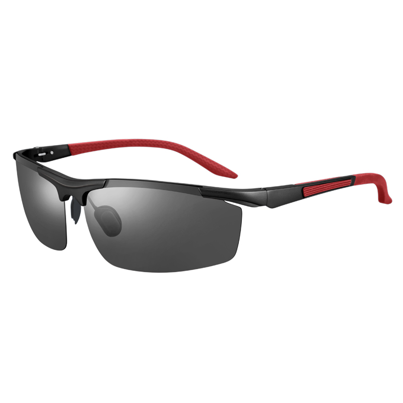 普莱斯8550 铝镁合金镜架 偏光驾驶 半框 太阳镜 男款