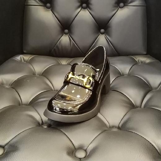 lfgj  jeans  BR101 中性复古时尚漆皮单根盖鞋 商品图0