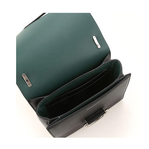 BURBERRY 巴宝莉 女士小号皮革D形环包斜挎单肩包 黑色 4076645 00100 商品图3