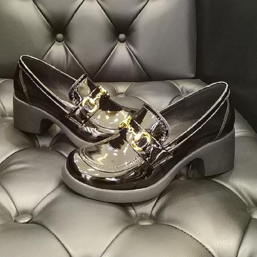 lfgj  jeans  BR101 中性复古时尚漆皮单根盖鞋 商品图5