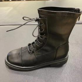 lfgj jeans Bc908英伦风后拉链马丁靴百搭潮流女靴