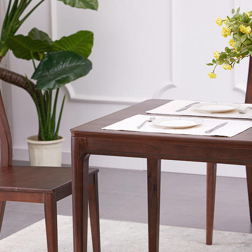 【现代实木风-NJT3101C03餐桌】现代实木/现代简约/餐厅/北美黑胡桃/实木餐桌 商品图2