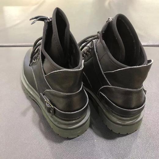 lfgj jeans BD218 英伦风潮流厚底女靴帅气松紧口真皮女靴 商品图3