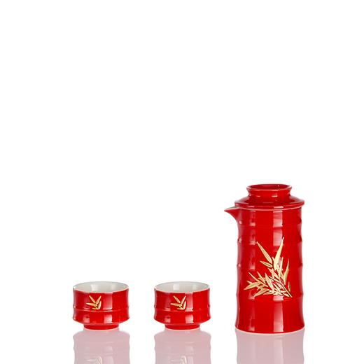 【茶具】竹君子泡茶器1壶2杯 双层 壶180ml/杯55ml 商品图5