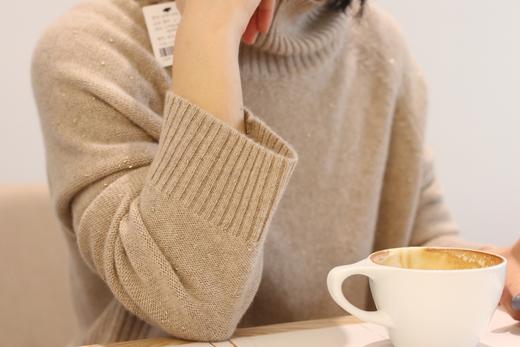 新年暖色 · 100%山羊绒 高领宽松细针羊绒衫｜猫大 商品图2