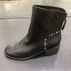 lfgj jeans.BJ603 时尚铆钉百搭平底短靴真皮女靴 商品缩略图0