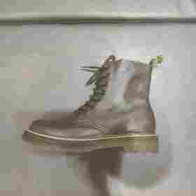 lfgj jeans BB818英伦风平底马丁靴真皮厚底休闲女靴