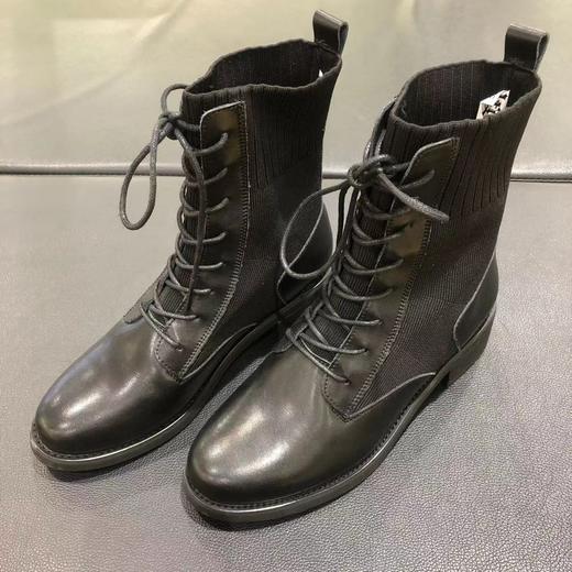 lfgj jeans BA104 英伦风百搭潮靴弹力袜靴 商品图1