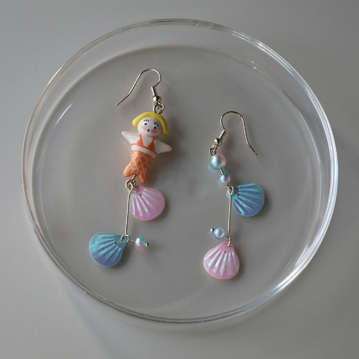 七口『单美人鱼』 ｜手绘手工软陶 商品图1