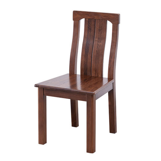 【现代实木风-NJ42861C03T餐椅】现代实木/现代简约/餐厅/北美黑胡桃/实木餐椅 商品图4