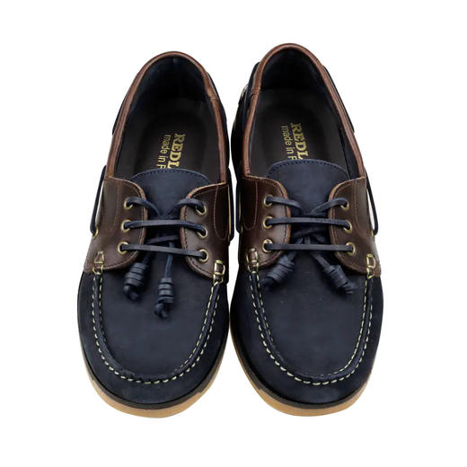 限时特价——葡萄牙原产经典舒适男士游艇鞋休闲鞋MAGELLAN麦哲伦-棕色/蓝黑色(一脚蹬款式） 商品图5