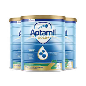 【保税仓】3罐装 Aptamil 爱他美 金装二段 奶粉 900g）（002837）