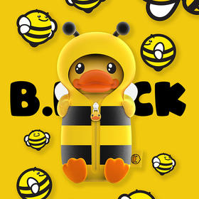 FACE&B.duck小黄鸭儿童变装派对鸭头保温杯 330ml 蜜蜂黄