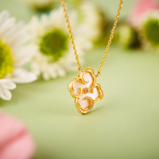 「 如意 」淡粉色母贝项链 商品图6