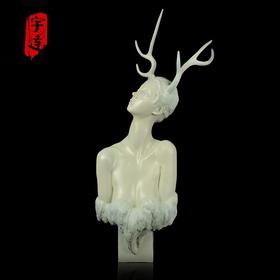 宇达青铜文化 司维作品《温柔的倔强》限量8版 家居艺术摆件  高112cm