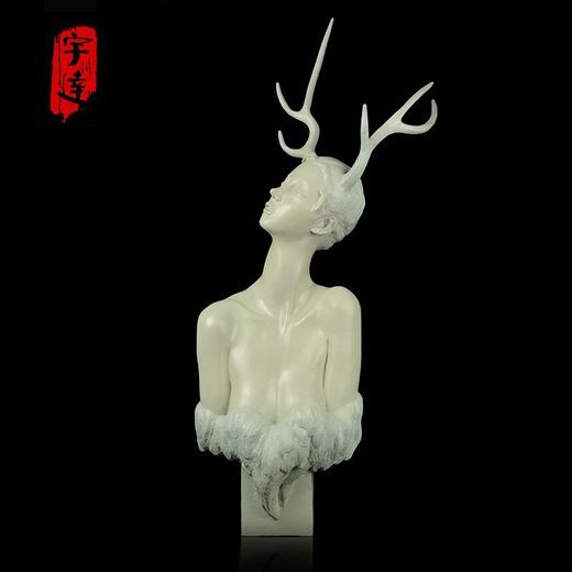 宇达青铜文化 司维作品《温柔的倔强》限量8版 家居艺术摆件  高112cm 商品图0