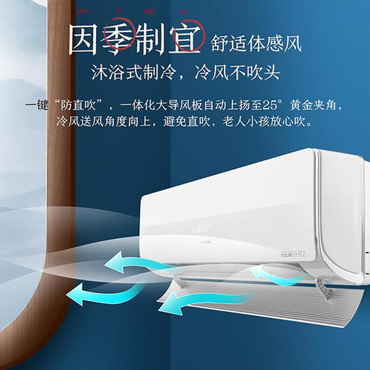 海信空调 kfr-35gw/a300x-x1  1.5匹 变频冷暖分体空调 商品图5