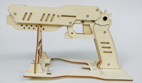 【我做的】木质拼装橡皮筋手枪