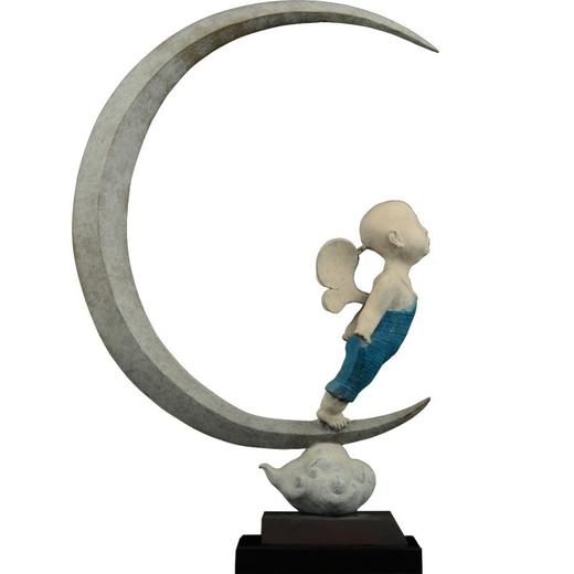 宇达青铜文化 限量99版 雕塑艺术品《向往》 作者：章华   高40cm 商品图4