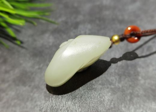 【御珠宫坊】羊脂白玉子料如意挂件 商品图2