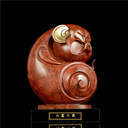宇达青铜摆件 十二生肖猪《大富大贵》工艺品 装饰 家居摆件  高25.5cm 商品图1