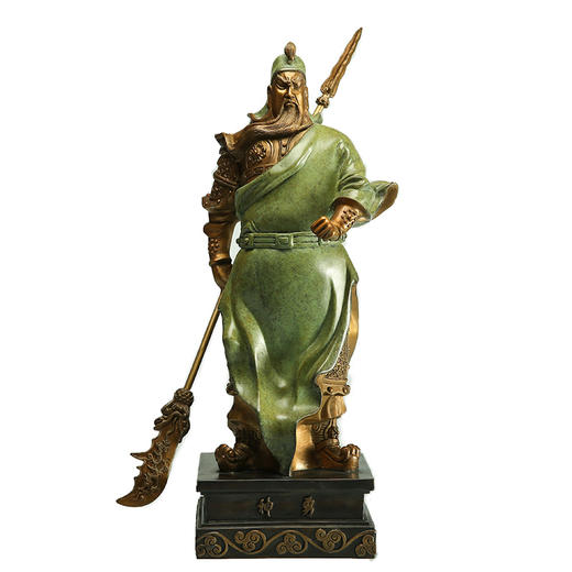 宇达创意青铜艺术礼品 家居办公室装饰品《神勇》关公铜像摆件 商品图1