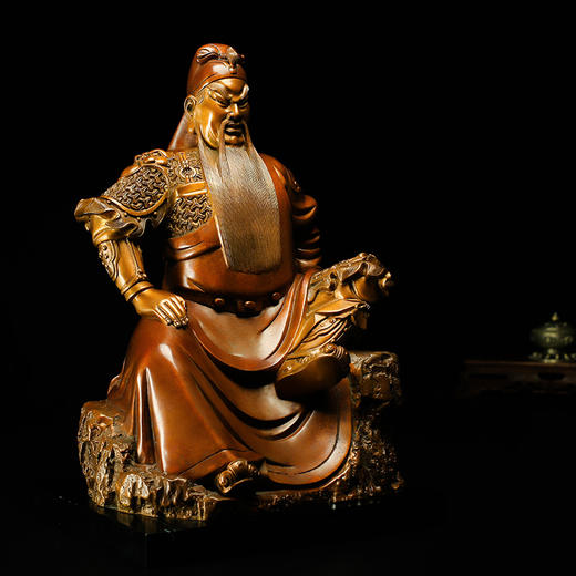 宇达青铜全铜摆件《文德武威》铜工艺品 关公礼品  家居装饰摆件 商品图2