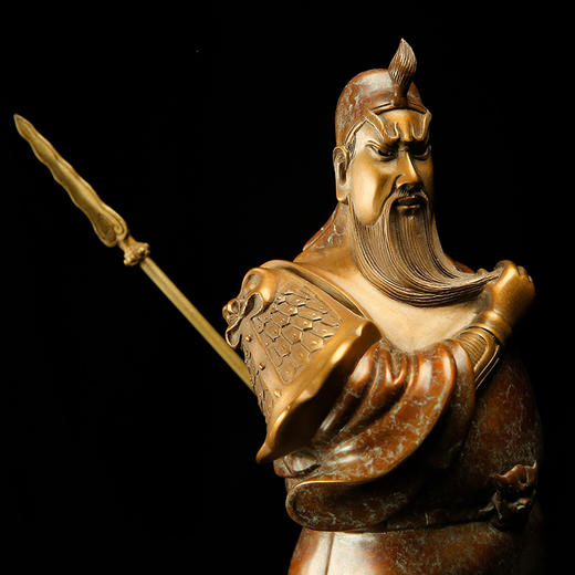 宇达青铜全铜摆件《乾坤正气》铜工艺品 关公礼品  客厅装饰摆件 商品图4