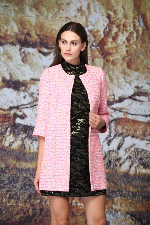 --【伯妮斯茵】171D082--粉色风衣--阿玛尔纳艺术--《神圣的艺术古埃及》 商品图3